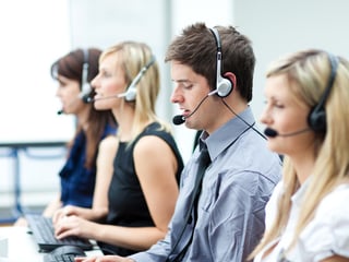 contact center agents in a call center